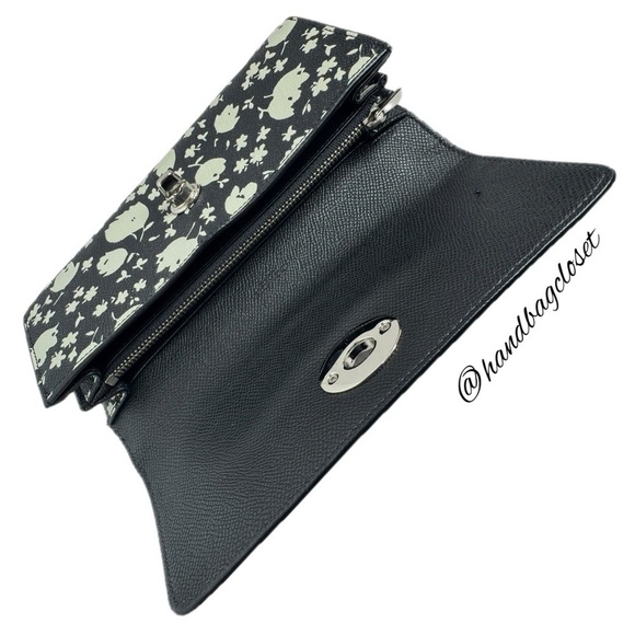 Coach Black and White Floral Key Holder - Picture 6 of 12